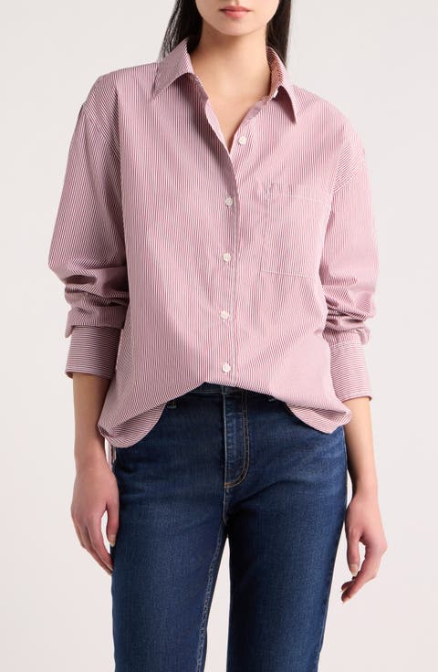 Connie Stripe Button-Up Shirt