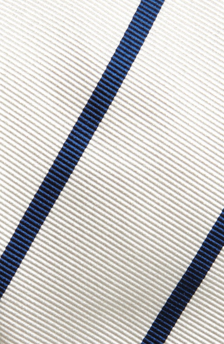 Drake's Super Repp Stripe Silk Tie, Alternate, color, 002 White Navy