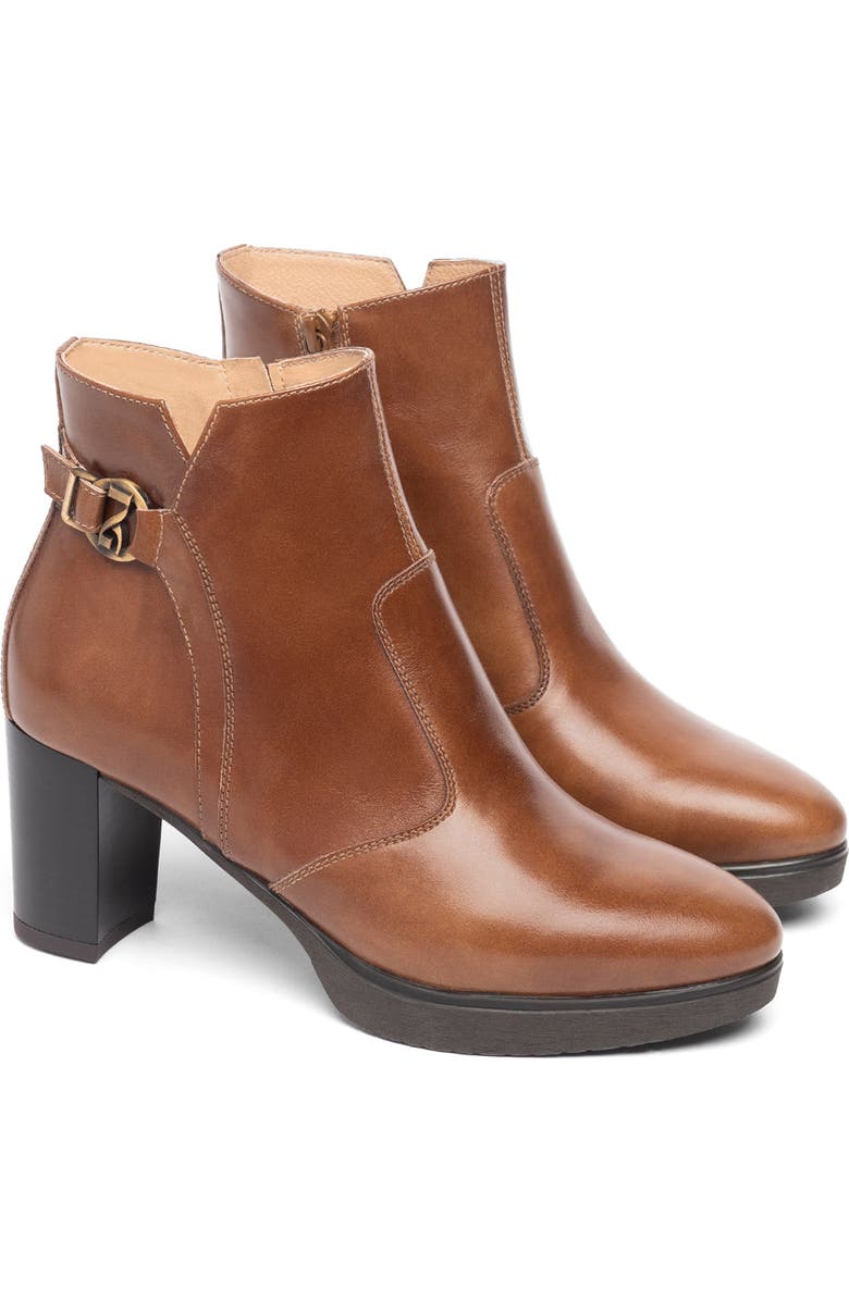 NeroGiardini Platform Bootie, Main, color, Cognac