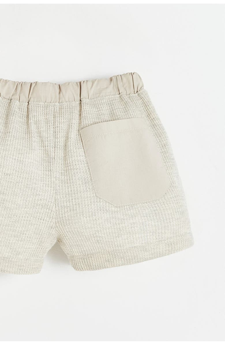Babycottons Waffle Short for Little Kid & Big Kid, Alternate, color, Grey/Melange