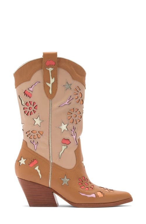 Dolce Vita Lassie Western Boot In Tan Multi