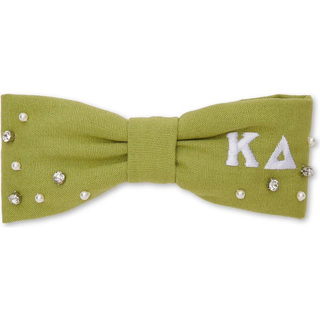 Lele Sadoughi Kappa Delta Riley Bow In Green