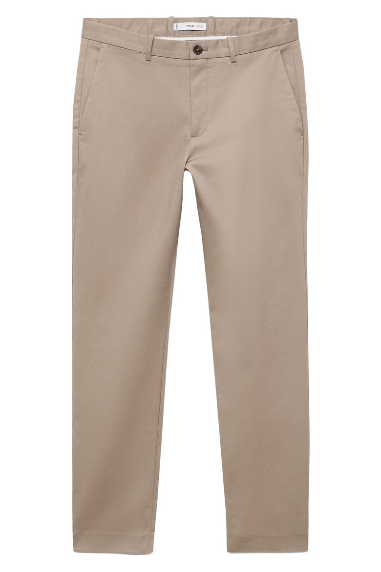 Dublino Slim Fit Flat Front Stretch Stretch Chinos, Alternate, color, BEIGE