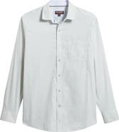 Johnston & Murphy Ovation Stripe Non-Iron Stretch Cotton Button-Up Shirt