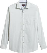 Johnston & Murphy Ovation Stripe Non-Iron Stretch Cotton Button-Up Shirt