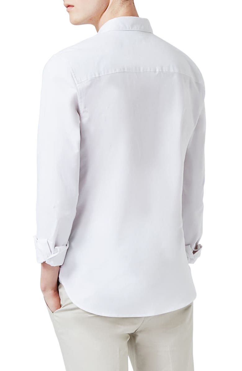 Topman Muscle Fit Oxford Shirt, Alternate, color,