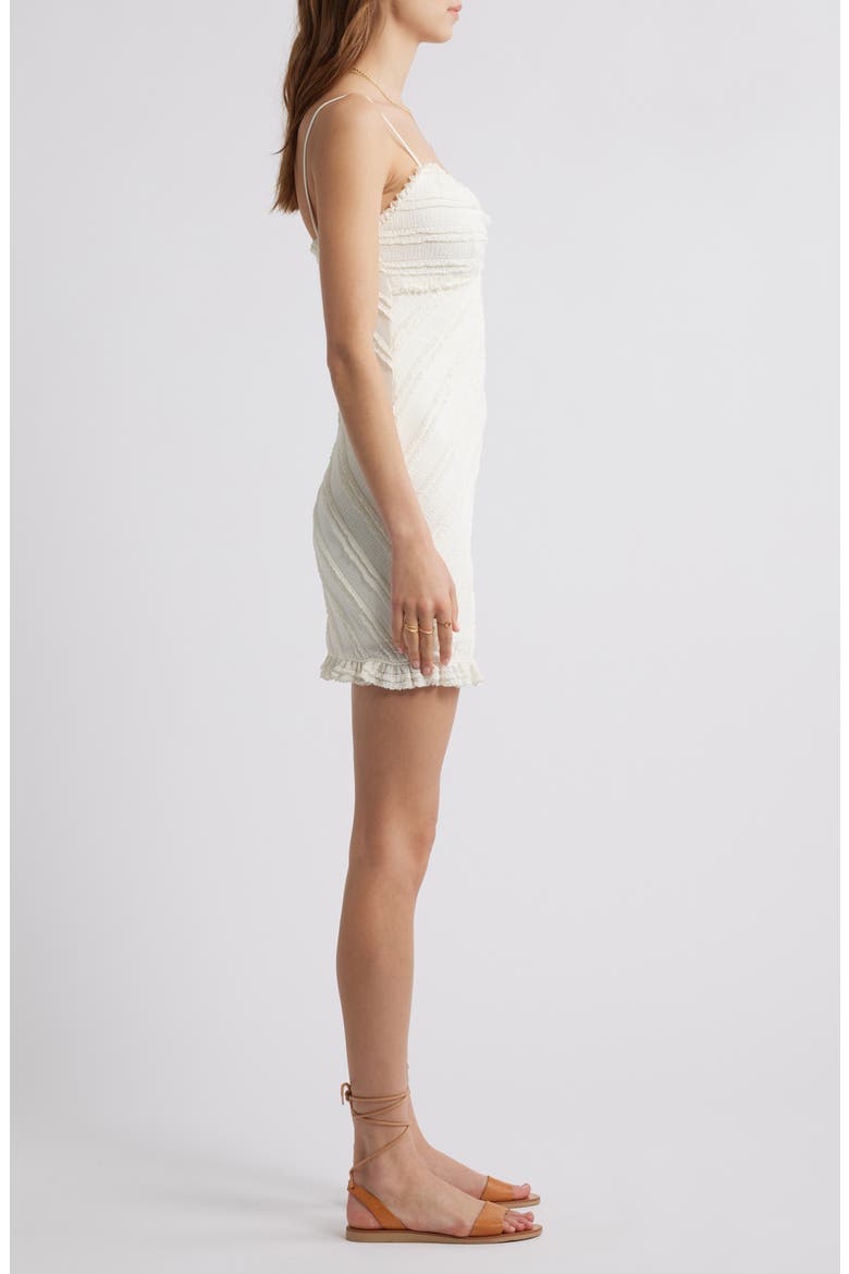 Taryn Chevron Texture Dress, Alternate, color, MOONLIGHT IVORY