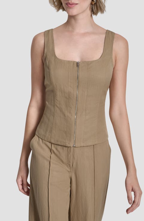 Zigzag Stitch Corset Top