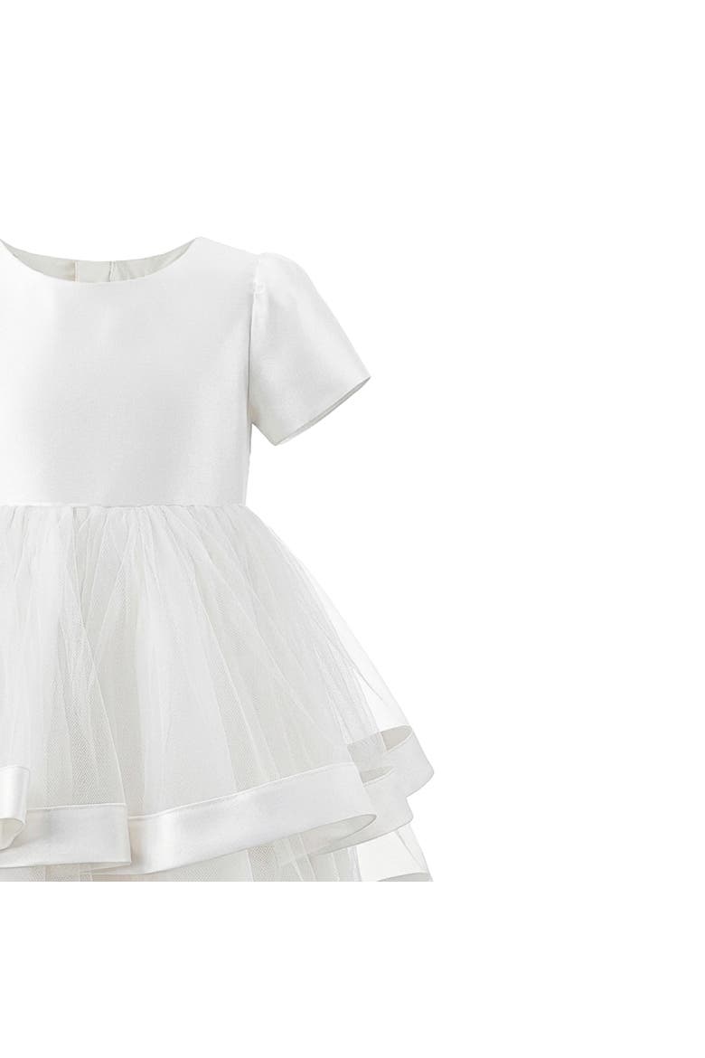Satin Bow Dress, Alternate, color, White