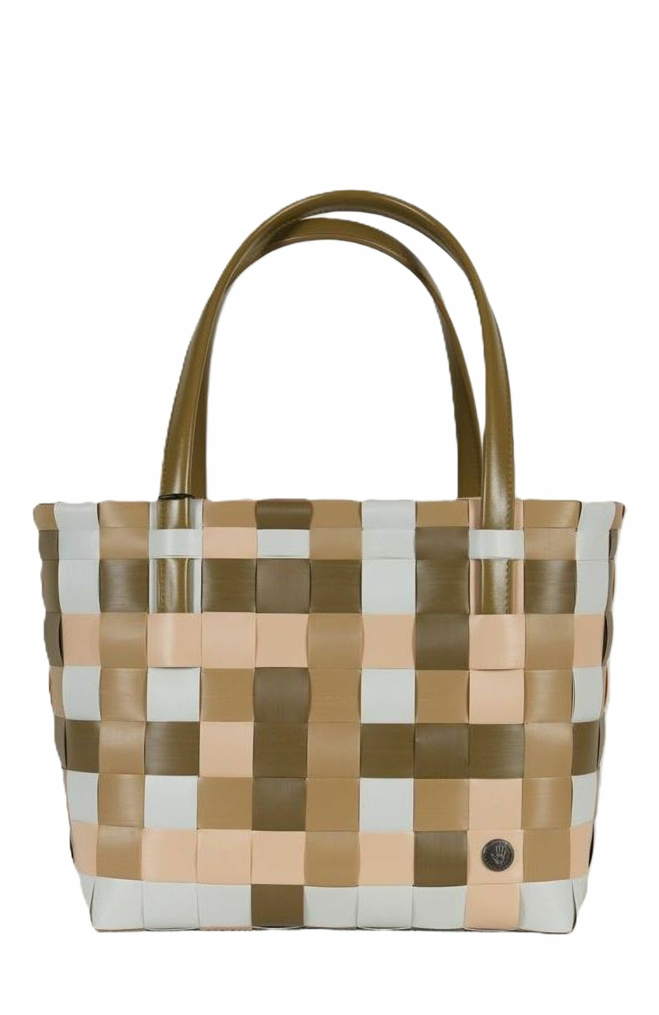 Color Block Recycled Tote Bag, Alternate, color, Khaki Mix