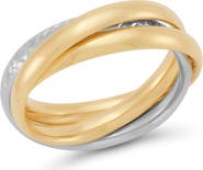 Frankie & Zoe Tube Crossover Band Ring