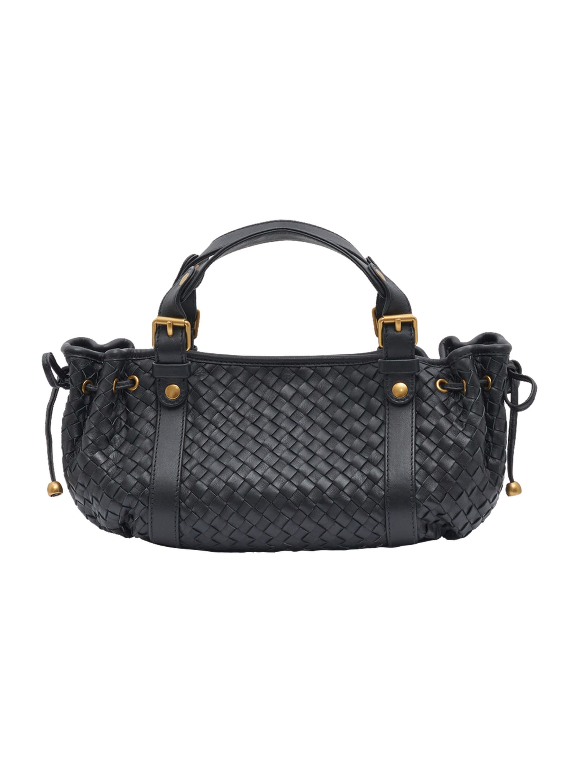Handwoven Top-Handle Satchel, Alternate, color, Black