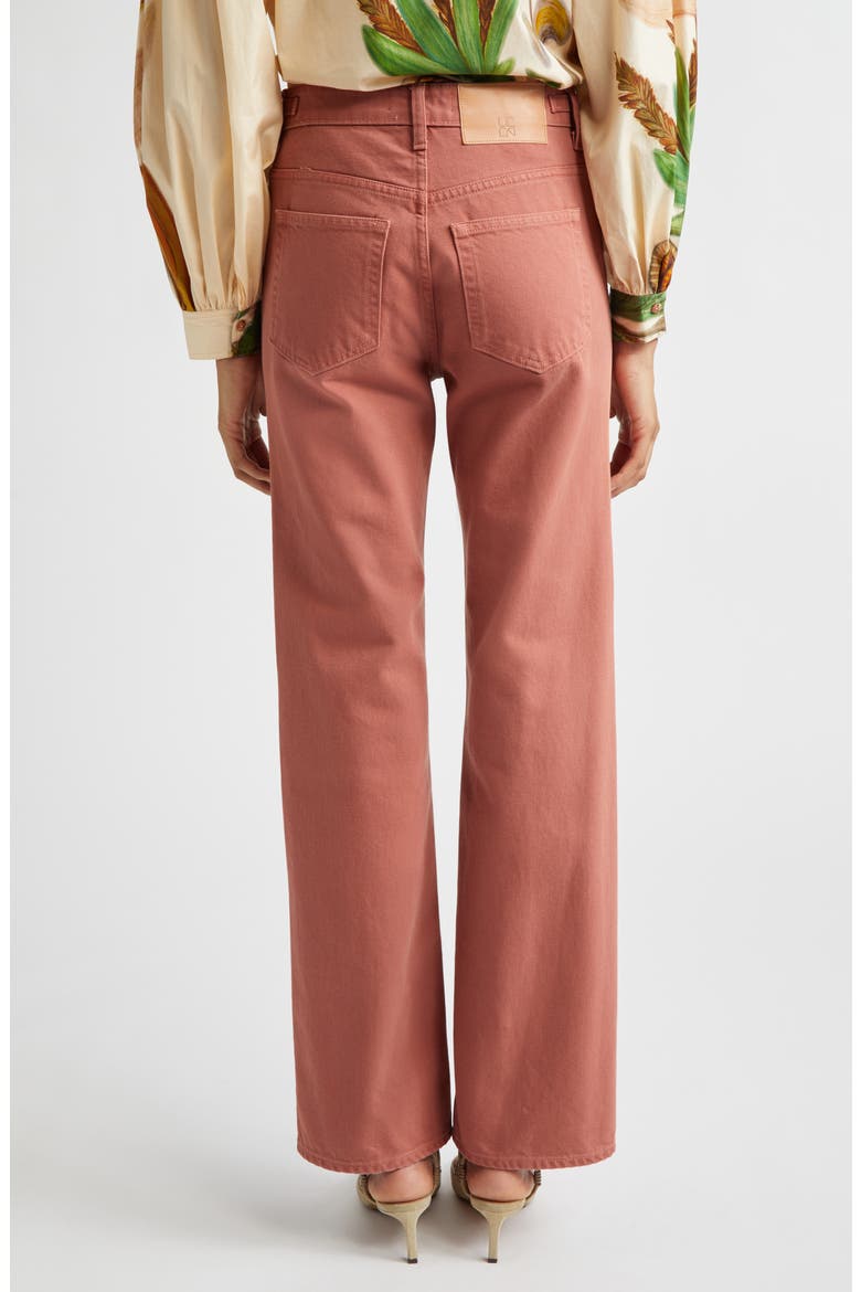 Agatha Mid Rise Straight Leg Jeans, Alternate, color, GARDEN ROSE