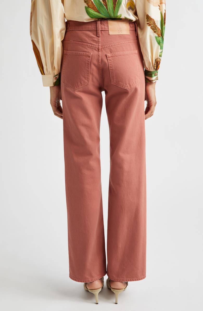 Ulla Johnson Agatha Mid Rise Straight Leg Jeans, Alternate, color, Garden Rose