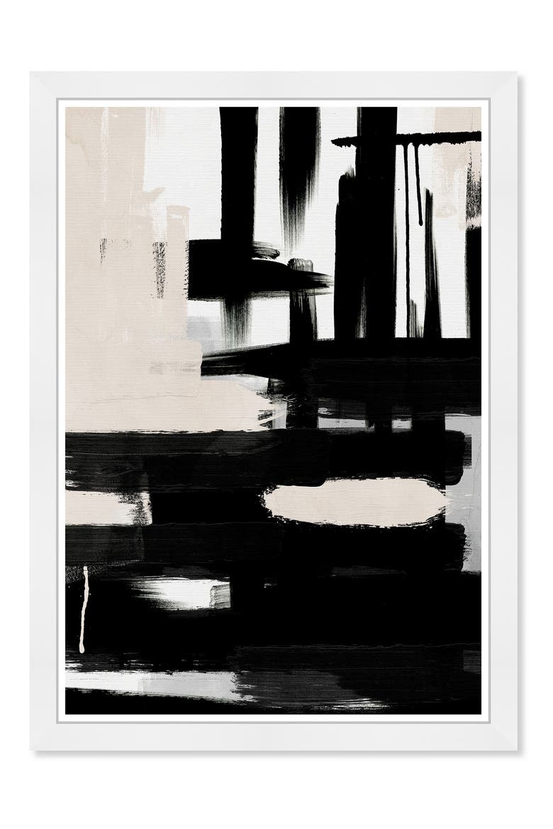 WYNWOOD Road to Nowhere Framed Wall Art, Main, color, BLACK