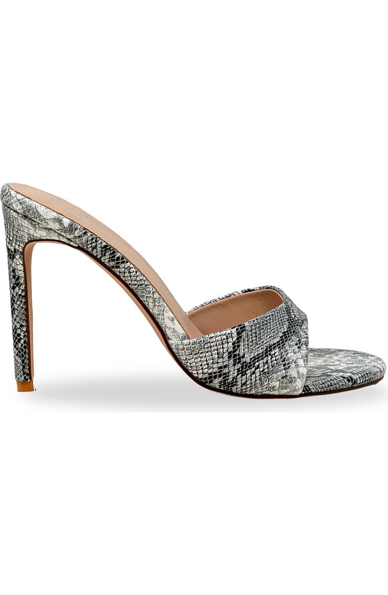 CHASE AND CHLOE Slide Stiletto Sandal, Alternate, color, Snake