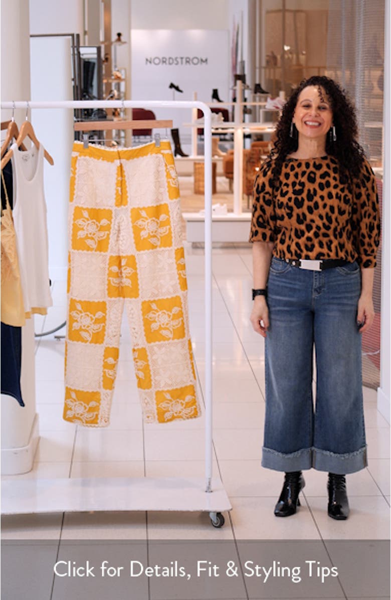 Lace Patchwork Cotton Pants, sales video thumbnail