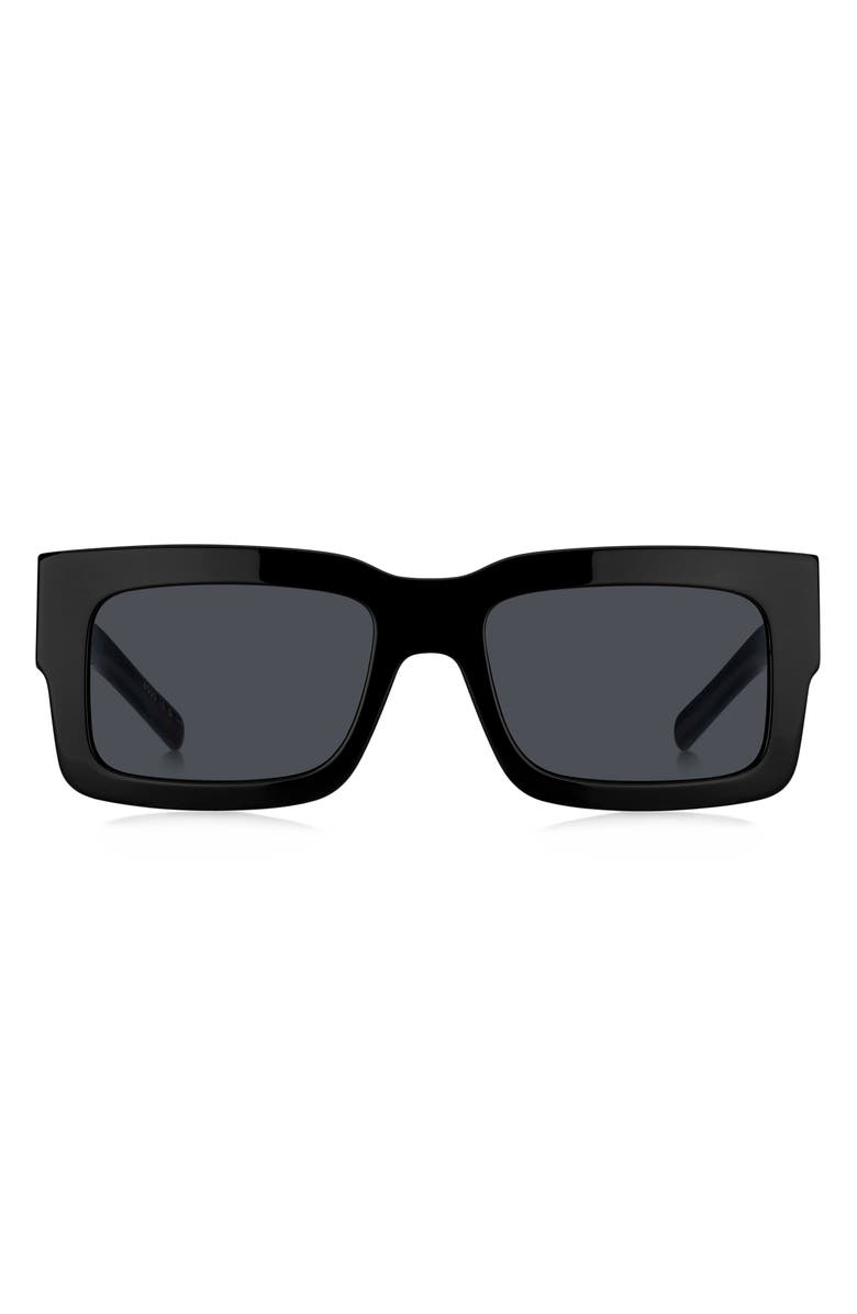 BOSS 54mm Rectangular Sunglasses, Main, color, 