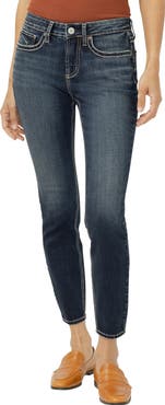Silver Jeans Co. Suki Curvy Mid Rise Ankle Skinny Jeans