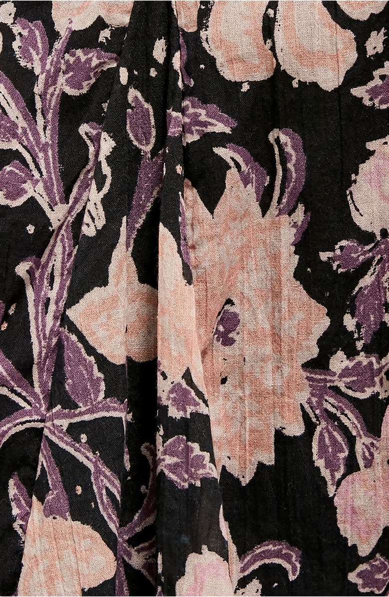 Free People End of the Island Godet Miniskirt, Alternate, color, 