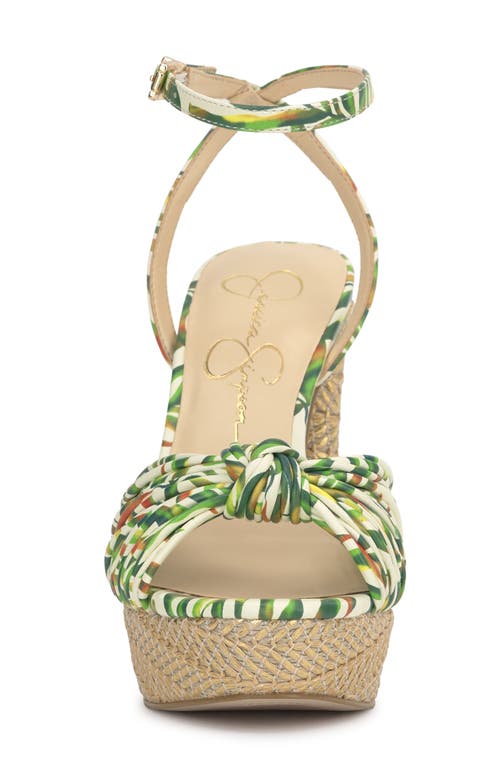 Jessica Simpson Immie Platform Sandal In Green Multi