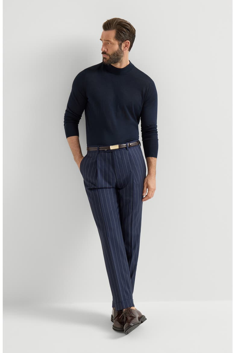 Virgin wool trousers, Alternate, color, Blue
