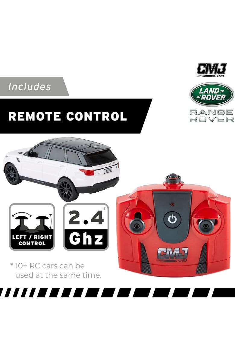 CMJ RC Cars Range Rover White Toy Car 124 Scale, Alternate, color, Multicolored