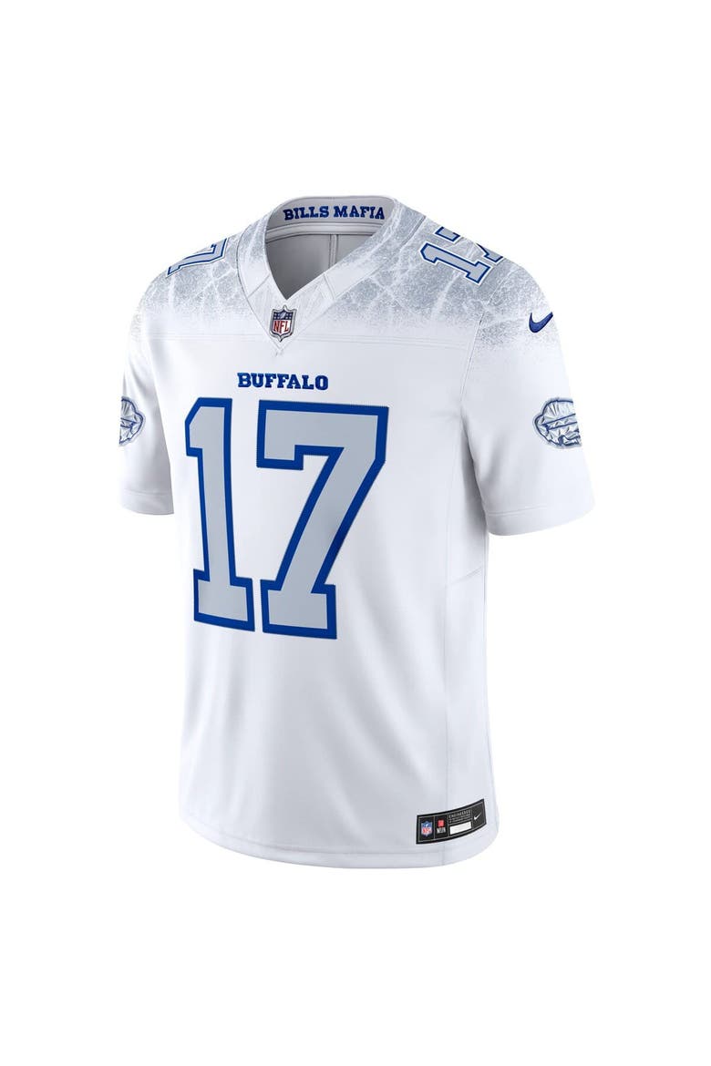Men's Nike Josh Allen White Buffalo Bills 2025 Rivalries Collection Stitched Limited Jersey, Alternate, color, White