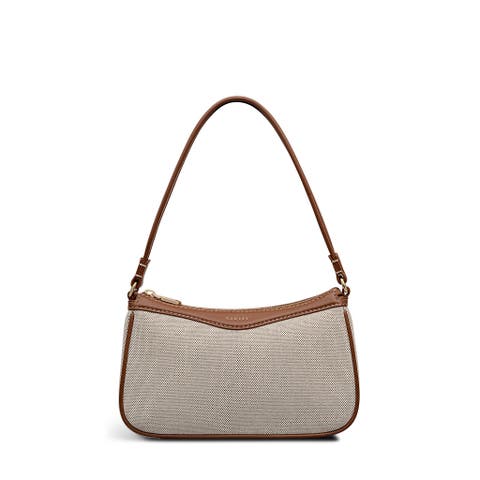 Albany Avenue Canvas Medium Ziptop Shoulder Bag