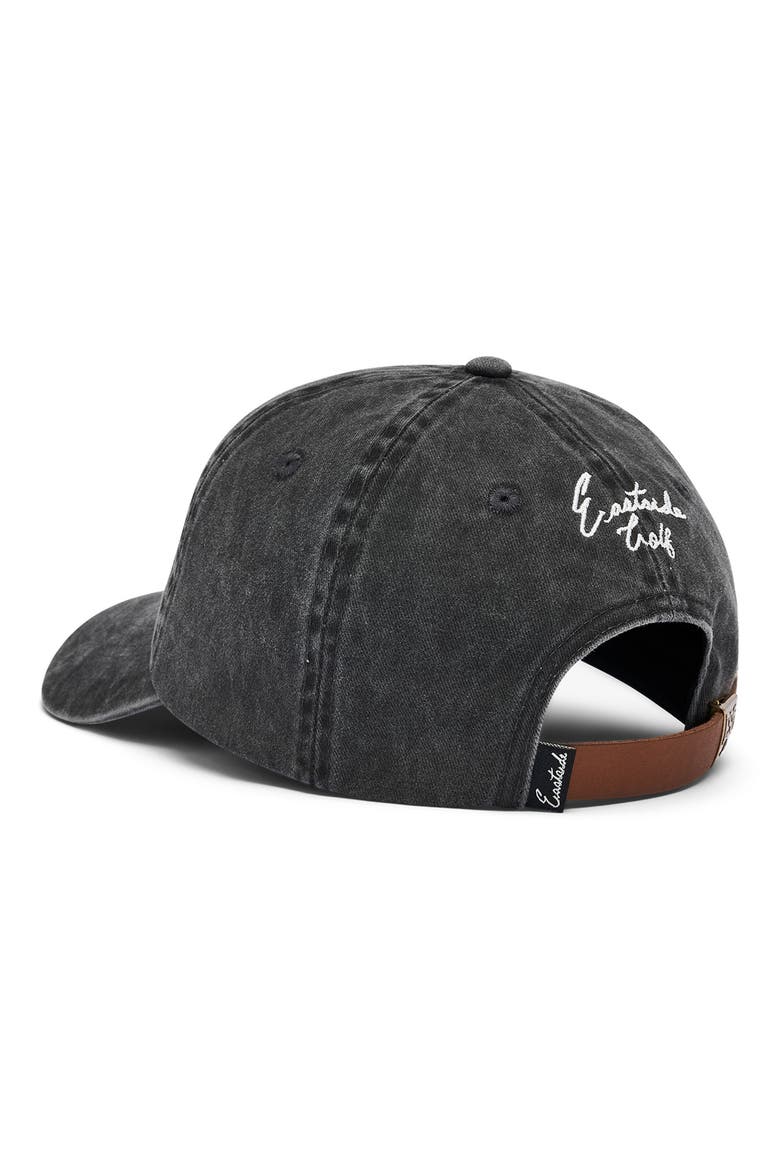 Swingman Embroidered Stonewashed Twill Adjustable Baseball Cap, Alternate, color, BLACK