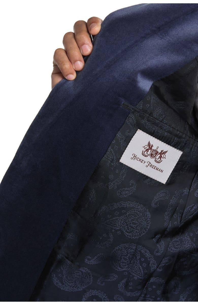 Hickey Freeman Modern Fit Velvet Cashmere Sport Coat, Alternate, color,