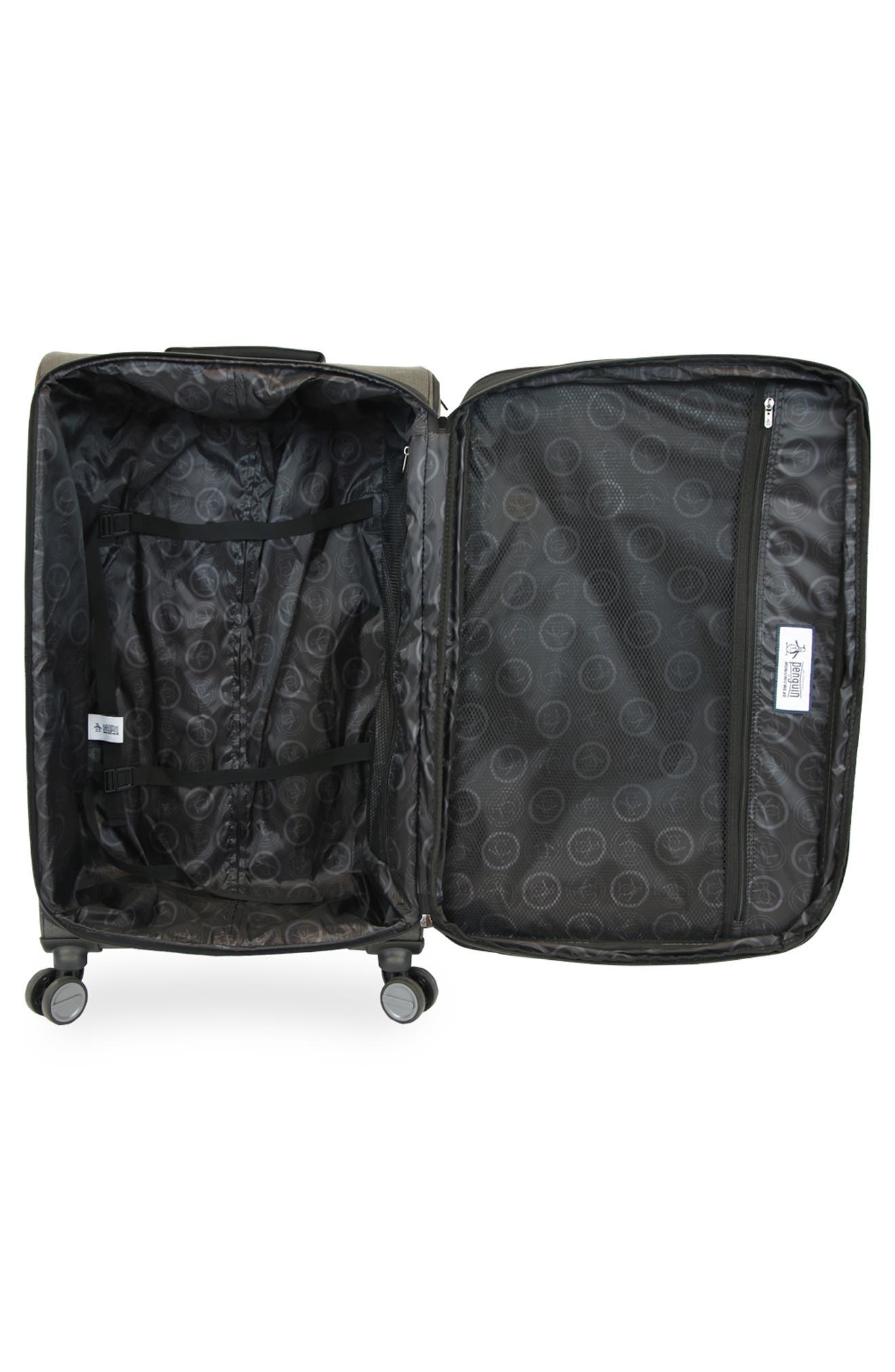 Original Penguin Hedge XL 3-Piece Softside Luggage Set, Alternate, color, Black Crosshatch