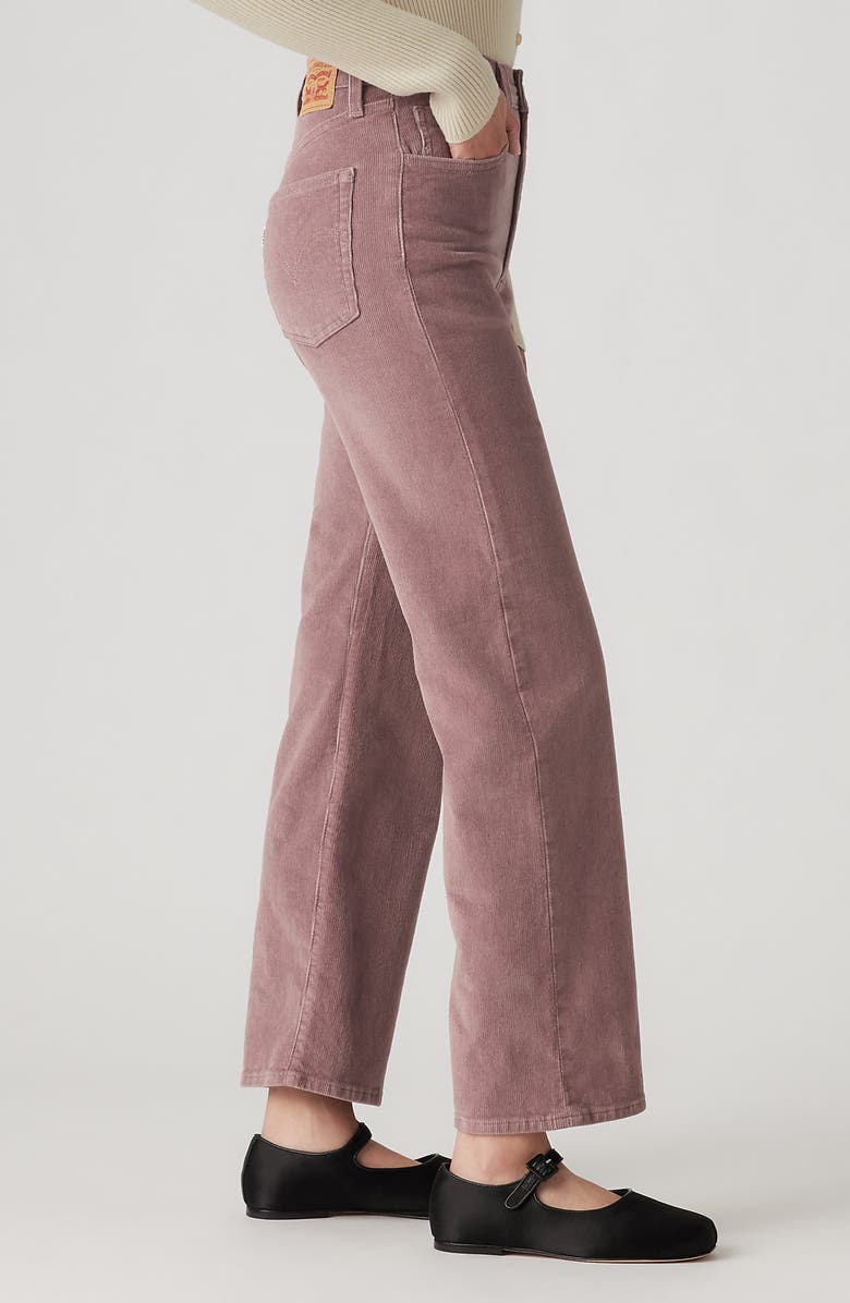 Levi's<sup>®</sup> Ribcage High Waist Corduroy Straight Leg Pants, Alternate, color, 
