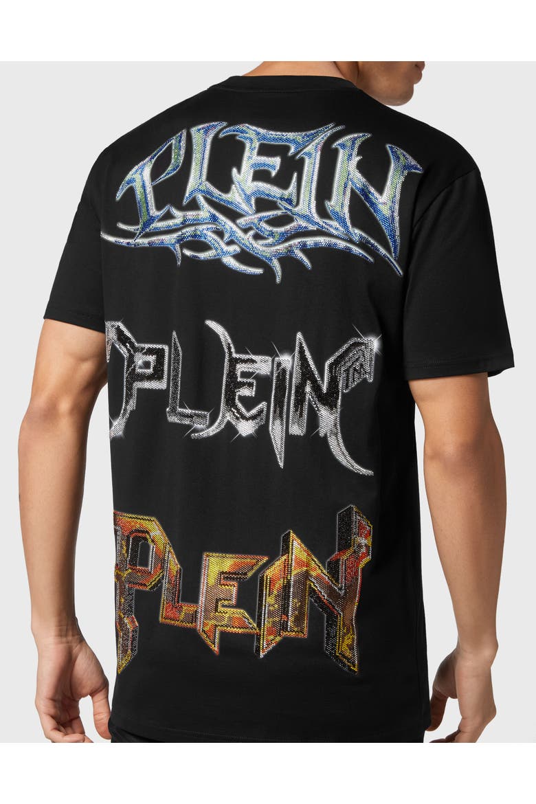 T-Shirt Round Neck Men, Alternate, color, black