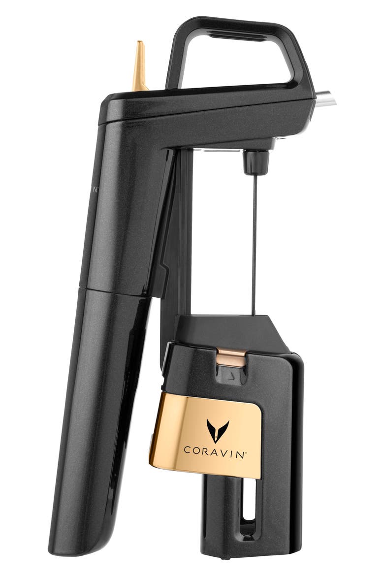 Timeless Six Premium Wine Preservation System, Alternate, color, ANTHRACITE/ GOLD