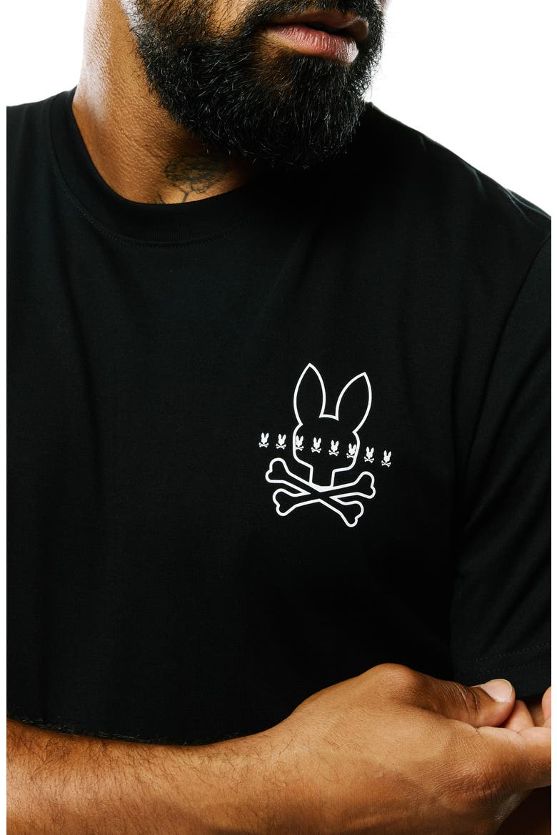Piers Back Graphic Pima Cotton T-Shirt, Alternate, color, BLACK