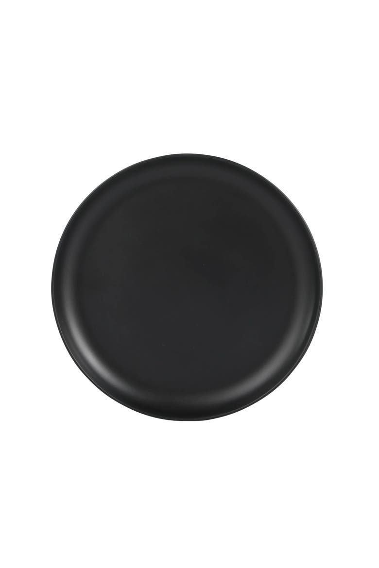 Fairhope 12 Piece Melamine Round Dinnerware Set, Alternate, color, Black