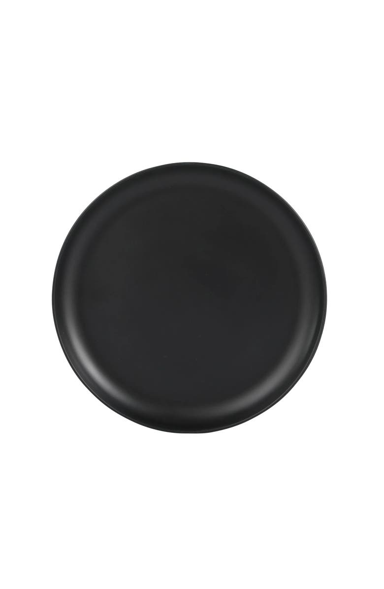 Gibson Home Fairhope 12 Piece Melamine Round Dinnerware Set, Alternate, color, Black