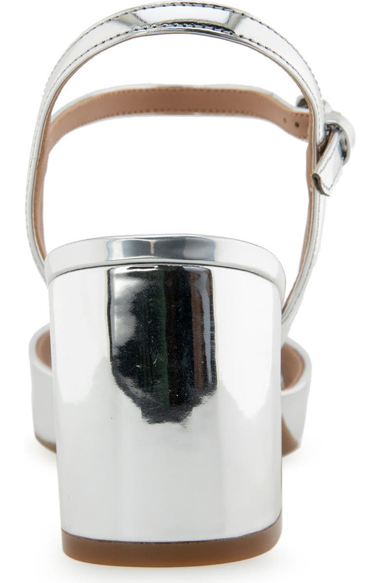 Aerosoles Gerda Ankle Strap Sandal, Alternate, color, Silver Mirror Metallic Leather