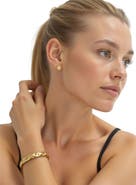 AKALIA Waterproof Textured Gold Cuff Bracelet