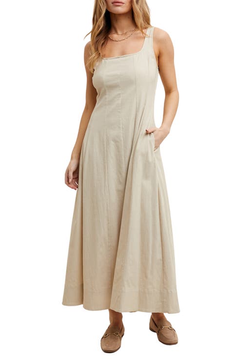 Strech Cotton Maxi Tank Dress