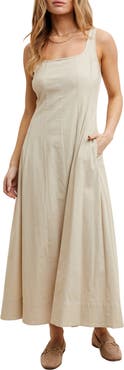 WISHLIST Strech Cotton Maxi Tank Dress