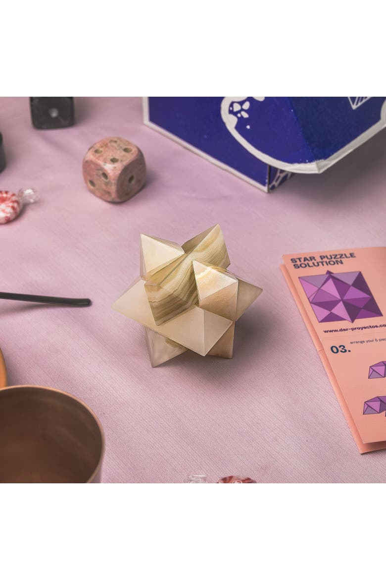 Burr Star Puzzle, Alternate, color, Multi