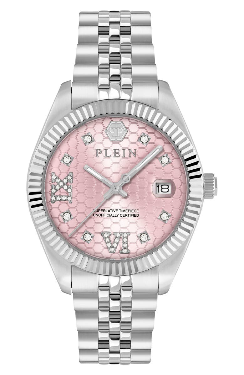 PHILIPP PLEIN Date Superlative Bracelet Watch, 34mm, Main, color,