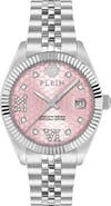 PHILIPP PLEIN Date Superlative Bracelet Watch, 34mm