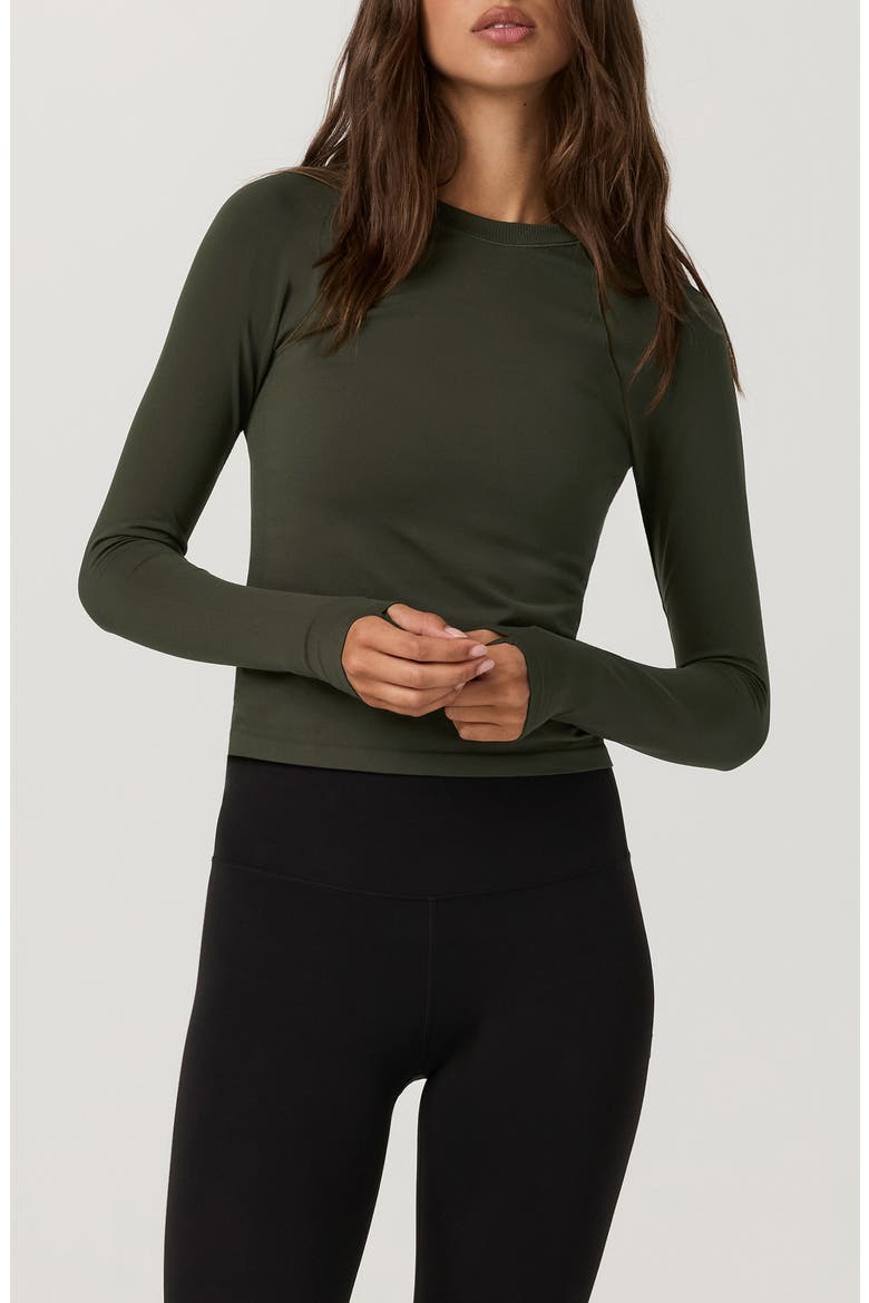 Surge Seamless Performance T-Shirt, Main, color, ARMY