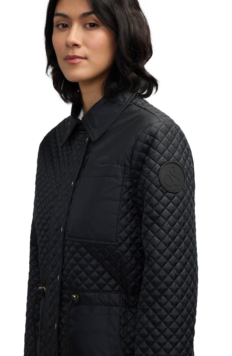 Scotch & Soda Thyrni Water Repellent Shacket, Alternate, color, Black