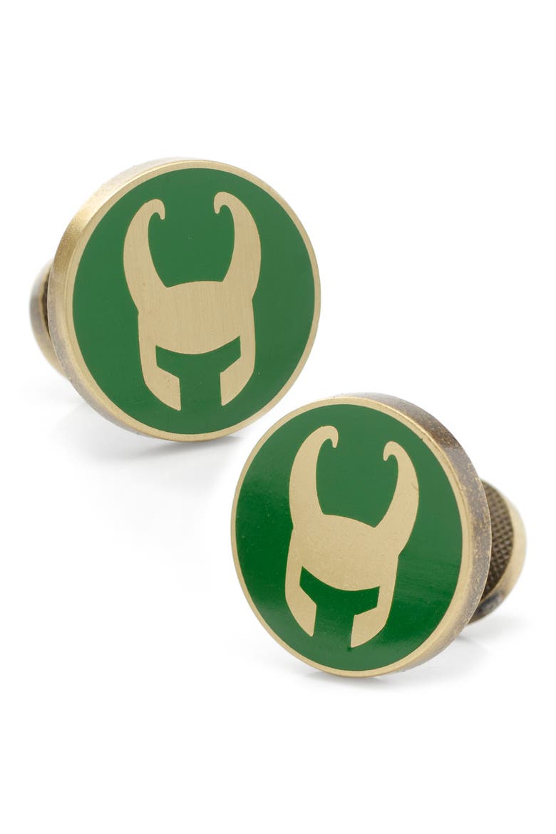 Loki Cuff Links, Main, color, GOLD