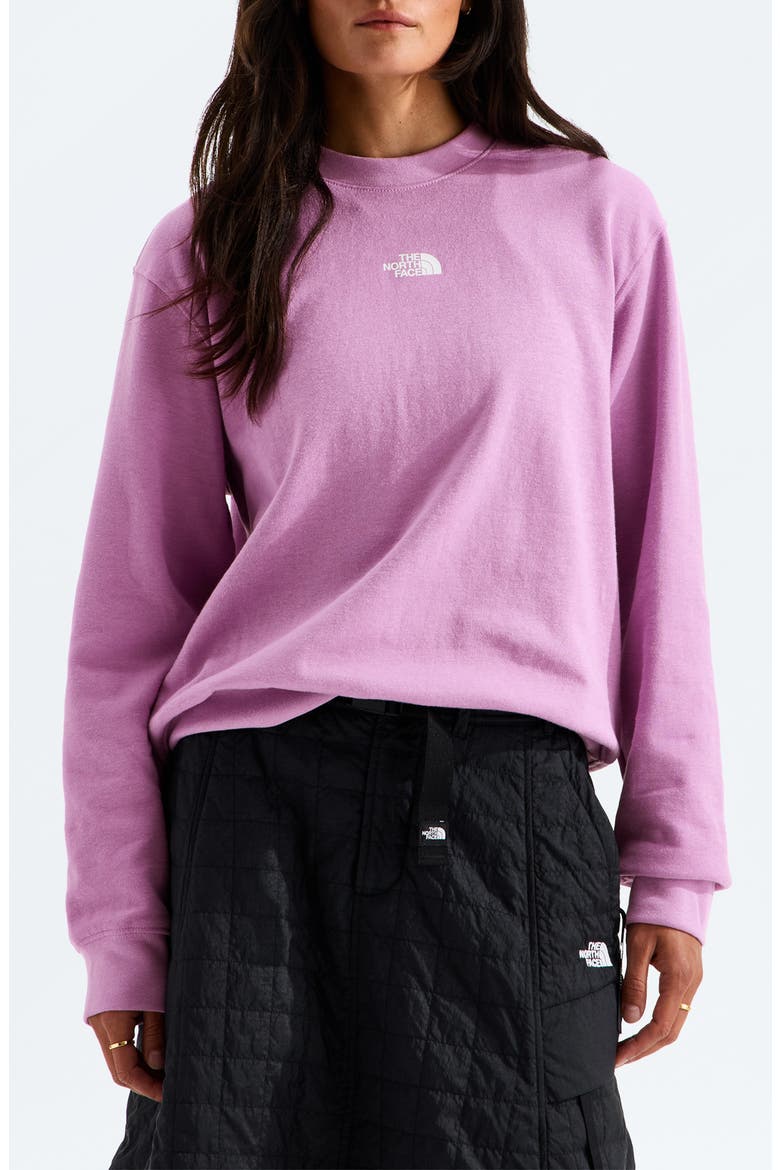 Double Knit Crewneck Sweatshirt, Main, color, HUSHED LAVENDER