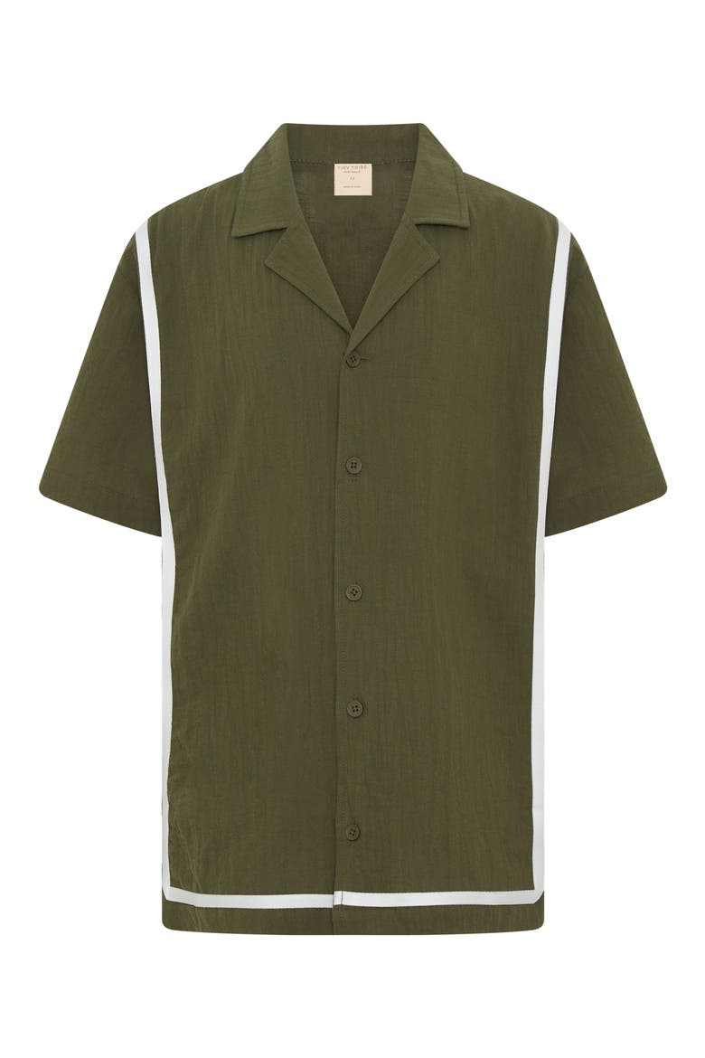 Kids' Cotton Camp Shirt, Main, color, OLIVE